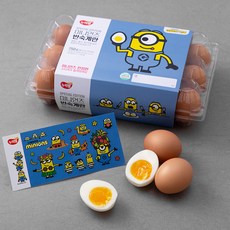 누리웰 미니언즈 반숙계란 + 스티커, 15구, 1세트