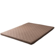 아지오텍스 서포트슬립 메모리폼 토퍼 매트리스, 브라운, 7.5cm