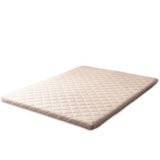 아지오텍스 서포트슬립 메모리폼 토퍼 매트리스, 베이지, 5cm