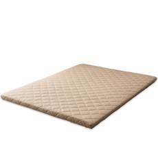 아지오텍스 서포트슬립 메모리폼 토퍼 매트리스, 모카라떼, 7.5cm