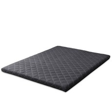 아지오텍스 서포트슬립 메모리폼 토퍼 매트리스, 블랙, 7.5cm