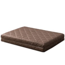 아지오텍스 서포트슬립 2단 접이식 메모리폼 토퍼 매트리스, 브라운, 5cm