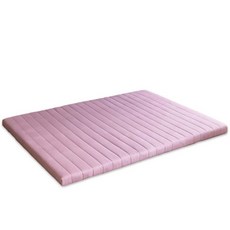 아지오텍스 서포트슬립 메모리폼 토퍼 매트리스, 라벤더스트라이프, 5cm