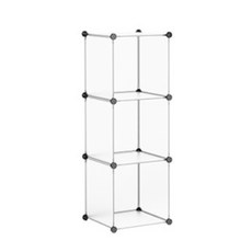 DIY 組合式方塊收納櫃 3件組, 單色, 3個