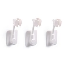 Gloria 簡約設計粘性淋浴架白色 LY103, 3個