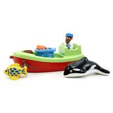 playmobil 摩比人 1 2 3 漁夫船玩偶套組 70183, 1套