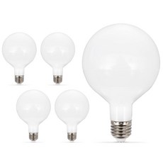 LED 볼전구 롱타입 12W, 전구색, 5개