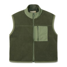 Day Day孩童抓絨拼色冬季背心