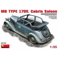 Mini Art 35103 1/35 MB TYPE 170V Cabrio Saloon塑膠模型, 1個