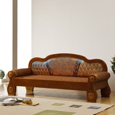 인터데코 광폭 온돌 황토볼소파 KS005, 원목