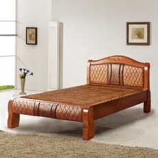 인터데코 광폭 온돌 황토볼침대 KS002, 원목