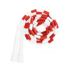 PRO MORIX 彩色竹節跳繩, 紅色 白色