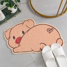 JH Company 可愛動物防滑門墊, 豬, 1個