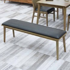 이즈네이처 원목 솔리드 3인 벤치의자, 코코넛색상