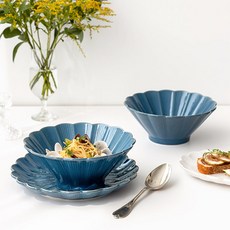 마리아꾸르끼 키엘로 면기 대, 코발트블루, 2개