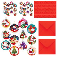 From&To 聖誕卡 + 信封 12種套組 S516, 混合顏色, 3套