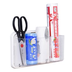 多用途磁鐵冰箱洗衣機收納架, 白色的