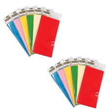 Okidoki 彩色信封套組 6 x 5p, 紅色、黃色、綠色、藍色、粉色、奶油色, 2套