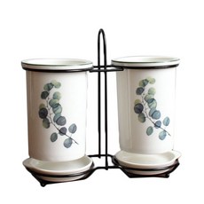 Market Pio 陶瓷2格餐具筒, 款式2, 1個