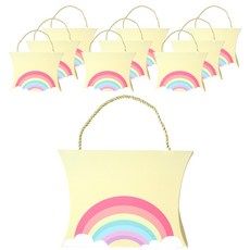 Donna&deco Jera 彩虹繩提把盒 大 30 x 23 cm, 淺黃色, 10個