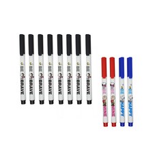 花生漫畫史努比中粗筆 黑色 8支+紅色 2支+藍色 2支, 混色, 1套