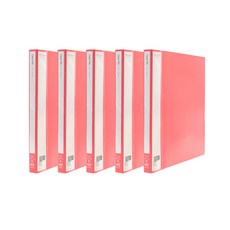 Indie 透明文件夾 A4 40頁, 5個, 粉紅色