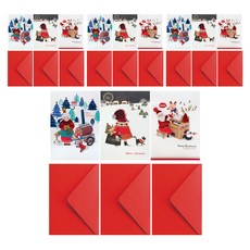 From&To 聖誕卡片信封 S1029q456 3種 x 4p組, 混合顏色, 1套