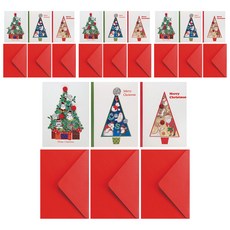 From&To 聖誕卡片信封 S1030q123 3款 x 4入組, 混合色, 1套