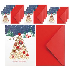 Fromn2 聖誕賀卡 12p + 信封 12p S1030q5, 混色, 1套