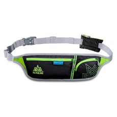 AONIJIE 奧尼捷 跑步登山腰包 翻轉腰帶 E916, 黑色, 1個