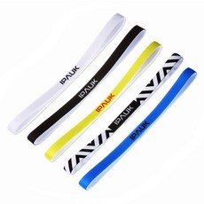 IPAUK 跑步瑜伽普運動頭帶 5 件套 FSB-001, 黑色、白色、天藍色、黃色、白色斑馬紋