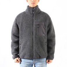 VENIOFF 男士功能性戶外復古夏爾巴抓絨抓絨拉絨拉鍊夾克