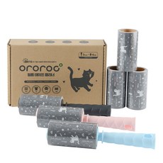 ororoc 寵物護理薄膜膠帶清潔器手柄 3入 + 補充包 6入, 1套