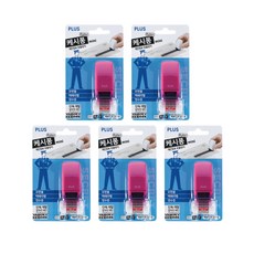 PLUS 個人信息防洩漏滾輪 Cash Pong Mini IS-520CM-KR, 粉色, 5個