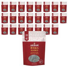 아크바 루이보스 허브티 피라미드 티백, 30g, 20개입, 24개