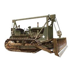 迷你藝術 35184 1/35 美國陸軍拖拉機附傾斜推土鏟 塑膠模型, 1個