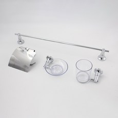 浴室配件4件組, 混合色, 1套