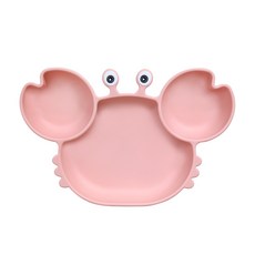enfix 螃蟹造型食餐盤, 粉色