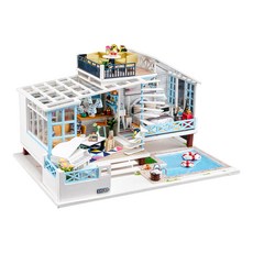 Kkomideal Crete 度假中型微型房屋 DIY 套件 + 手工工具, 混色