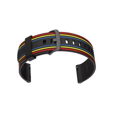 비쉐르 쓰리테일 갤럭시 워치 3 실리콘 밴드 스트랩 45mm, 블랙, 1개