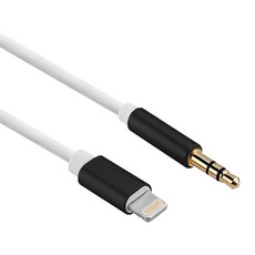 VICHELLE 強力TPE Lightning AUX充電線 AWZ-AL101, 白黑色, 1個