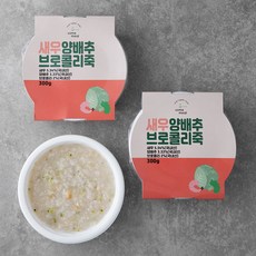 섬밀 새우양배추브로콜리죽 (냉장), 300g, 3개