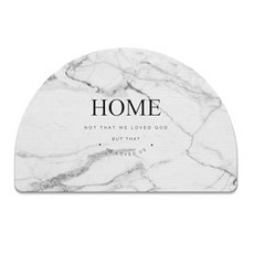 JCP半月大理石珪藻土腳踏墊 L, 1個, 簡約