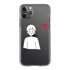 누아트 UV 투명 디자인 클리어 커플 1 휴대폰 케이스