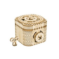 ROKR Robotime木組裝機械齒輪寶盒DIY 3D 3D拼圖, 混色