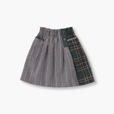 Choco.el 女童不平衡格紋半身裙 CFA10SK623
