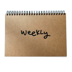 만몽샵 A4 基本每週計畫本 30張, 混色, 1個