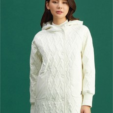 헤지스골프 여성용 다이아 패턴 약패딩 후드 골프점퍼 HWJU0D794