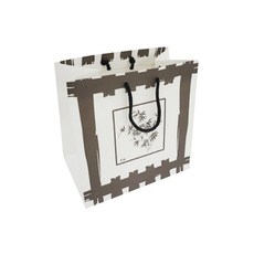 紙質購物袋 竹子圖案 100入, 混色