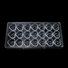 巧克力模具 愛心 21格, 單一顏色, 1個